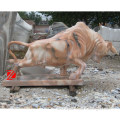 stone chinese style bull statue